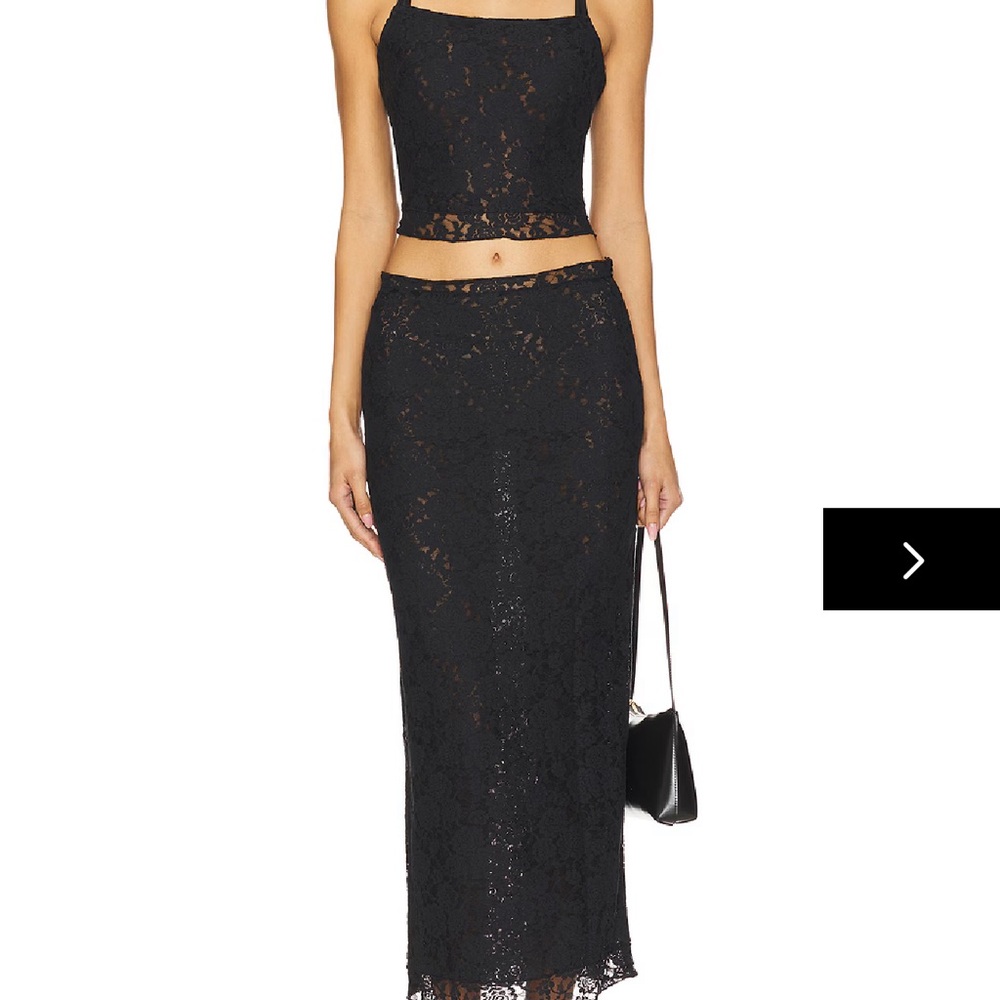 Superdown Amalie Skirt Set Black - Picture 1 of 4